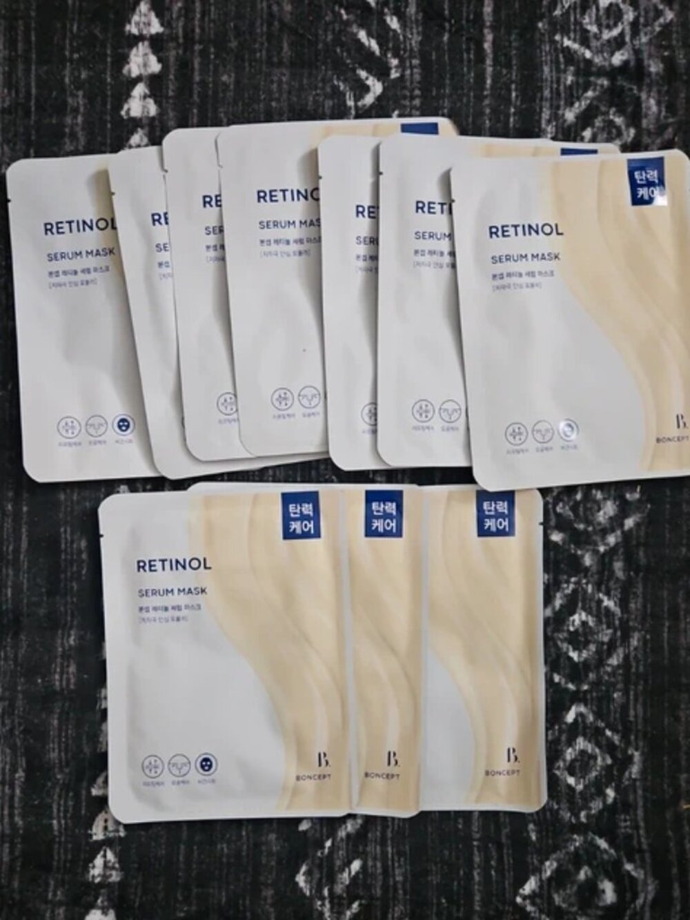Boncept Retinol Korean Beauty Serum Masks - 10 Pack